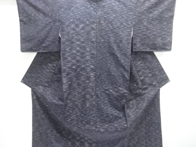 JAPANESE KIMONO / UNUSED KASUMI PATTERN WOVEN TSUMUGI KIMONO